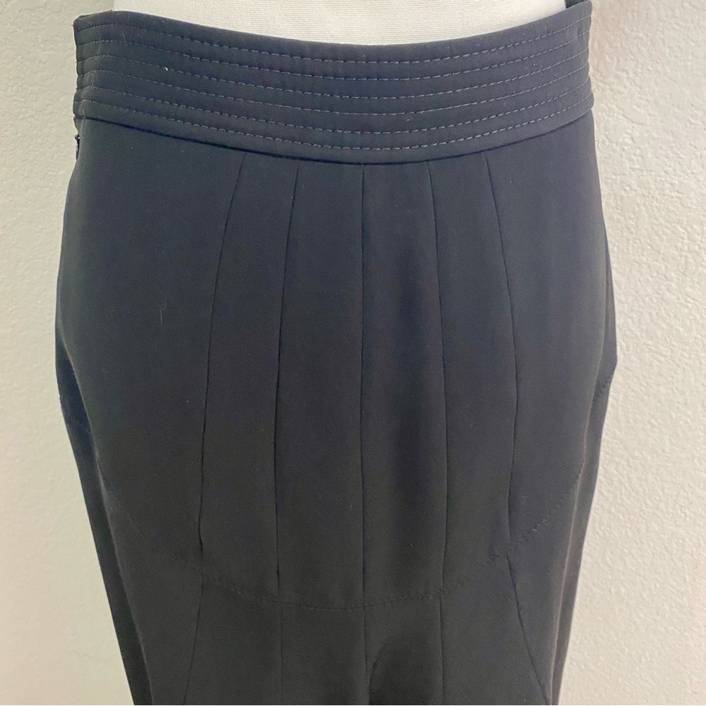 Blumarine Made In Italy Black‎ Tulip Hem Skirt Office Siren Y2K Vintage 90s